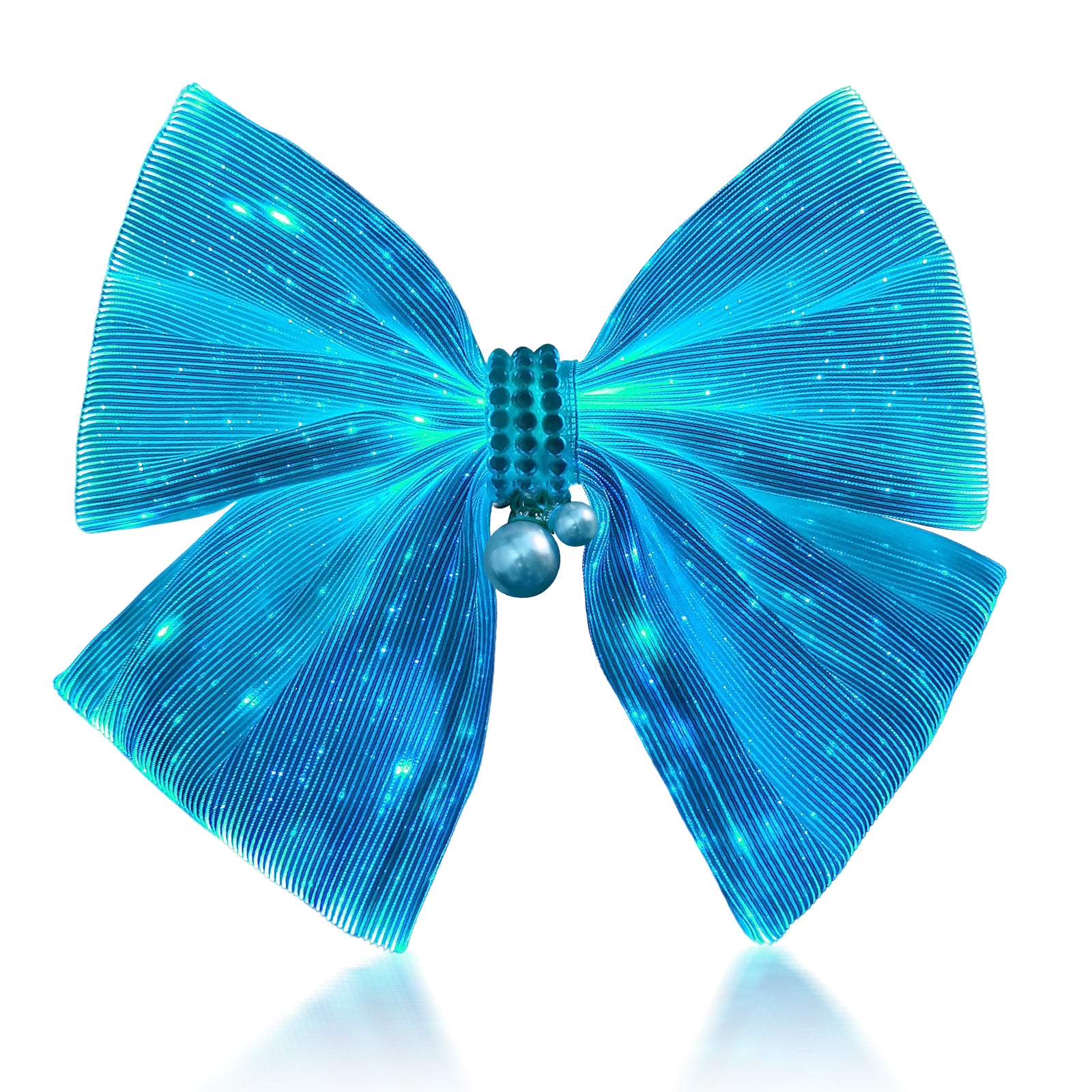 Led Light Up White Women Pearl Hairpin