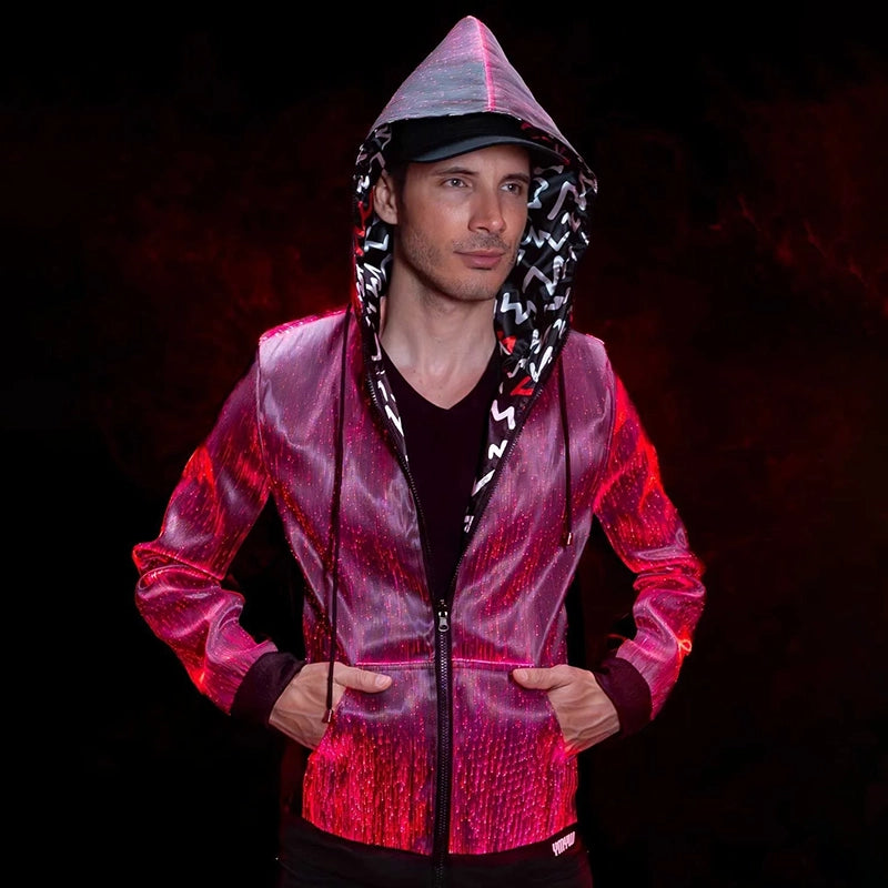 LED Light Up Long Sleeve Hoodie | YMYW