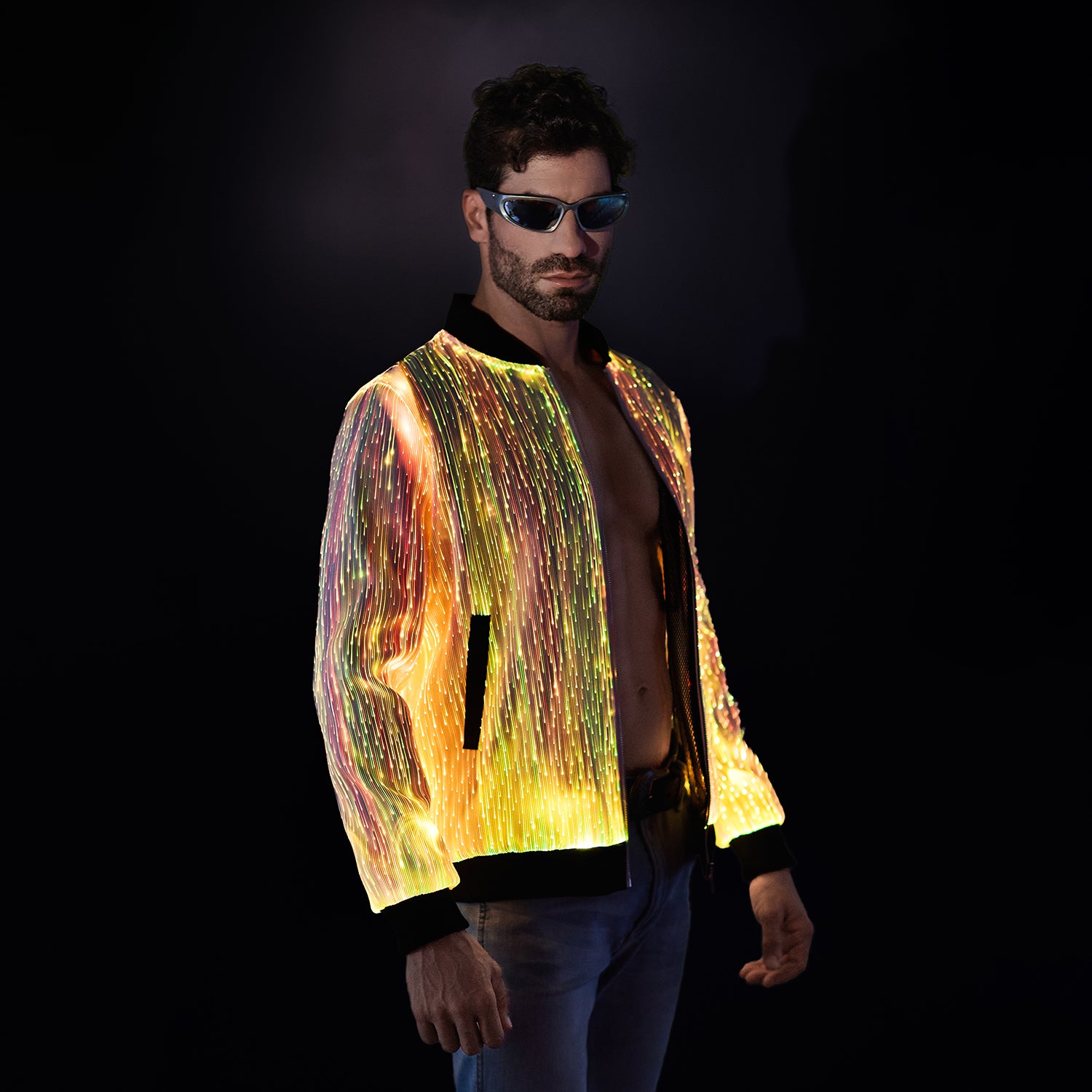 Light Up Men Long Sleeve Jacket