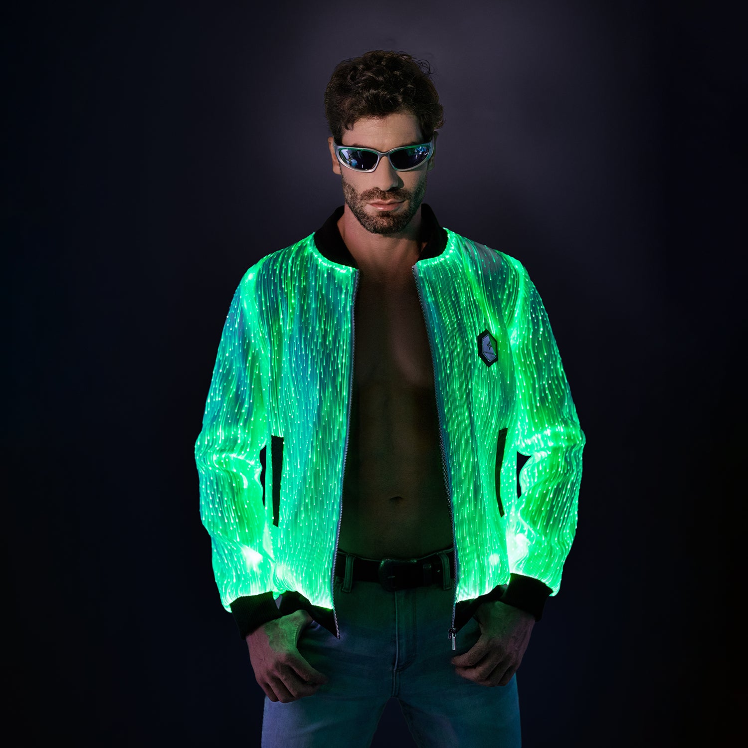 Light Up Men Long Sleeve Jacket