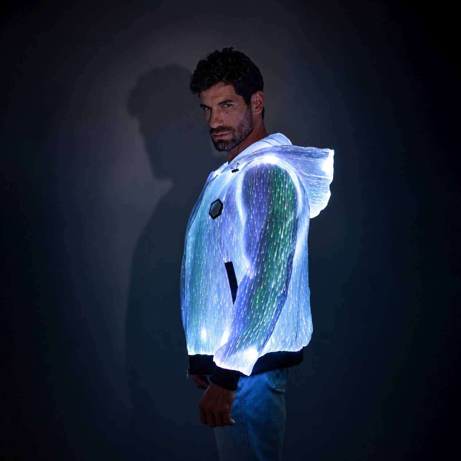 Light Up Punk Long-sleeved Hoodie