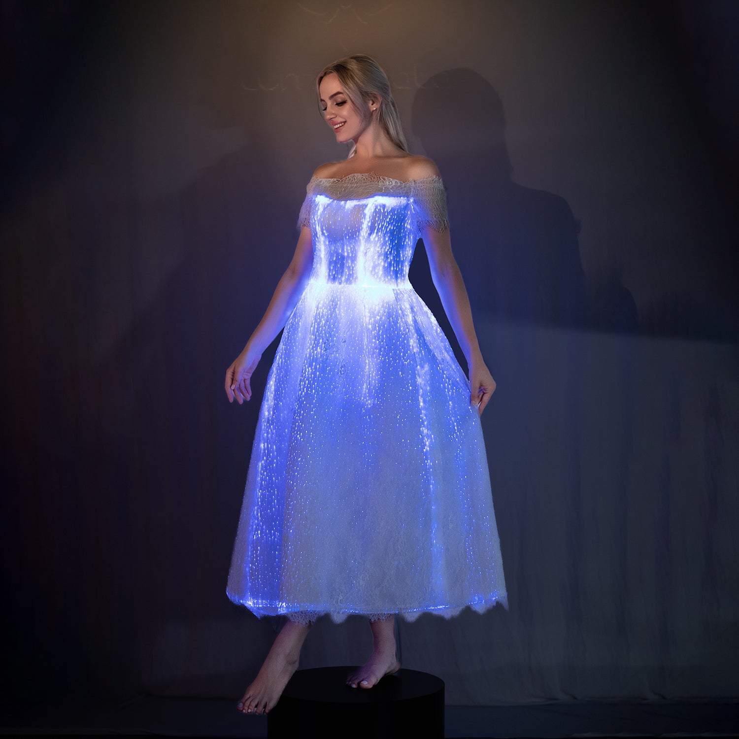 Light Up Lace Long Dress