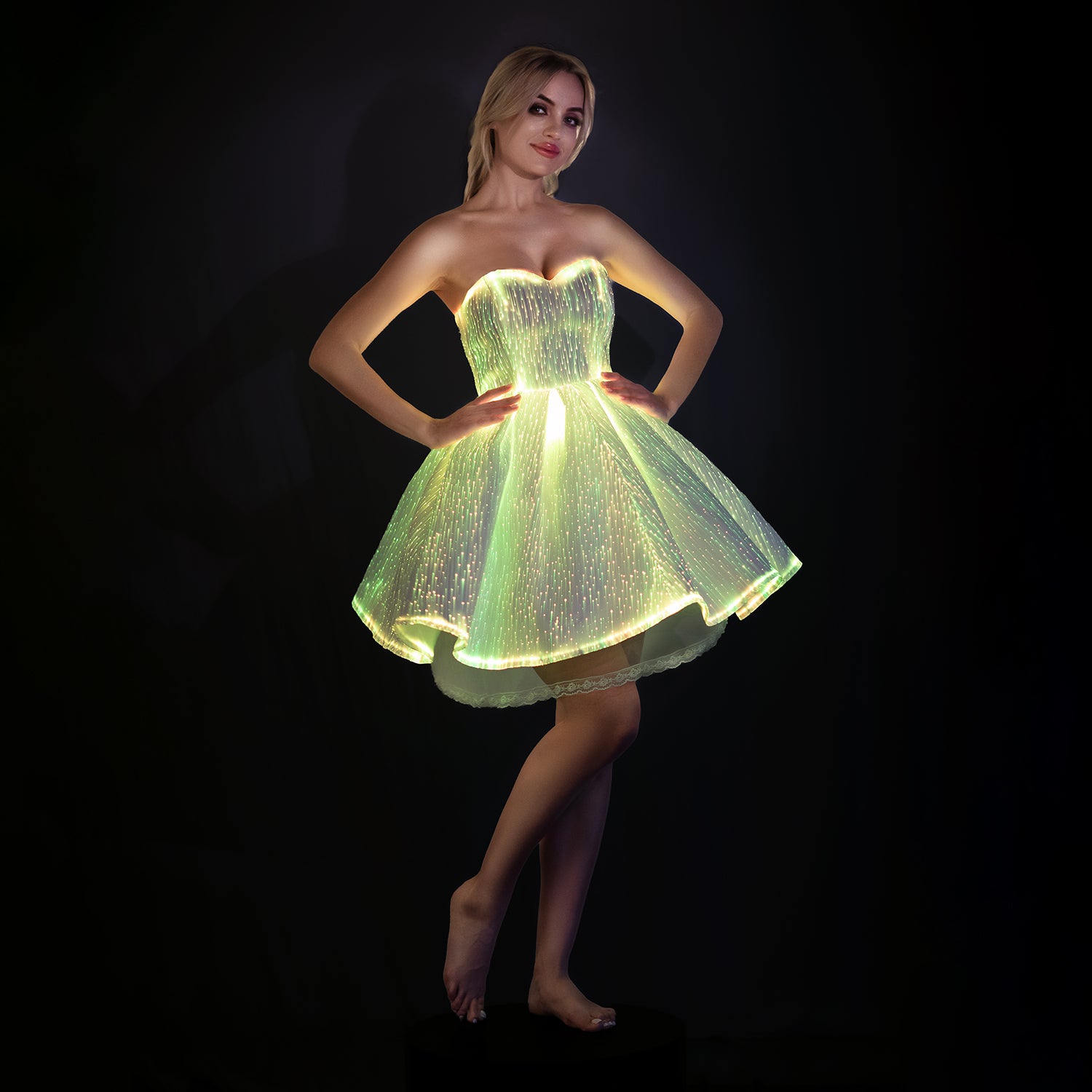 Light Up Pleated Dress