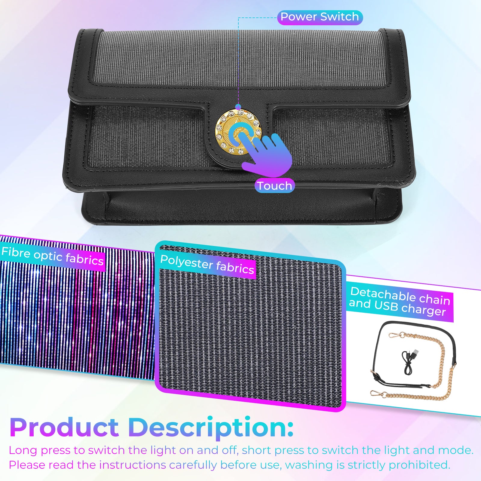 LED Bags Light up Purse