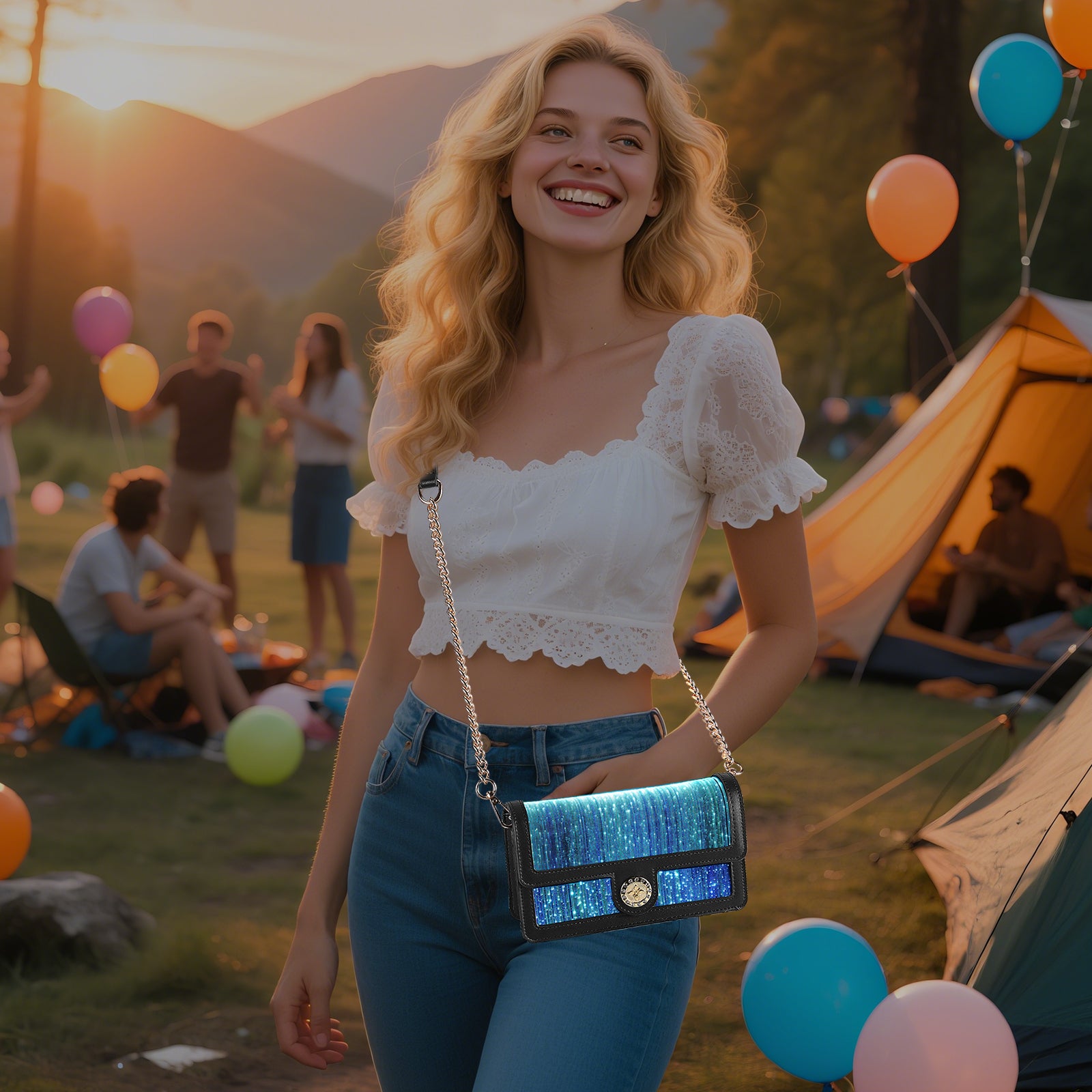 LED Bags Light up Purse