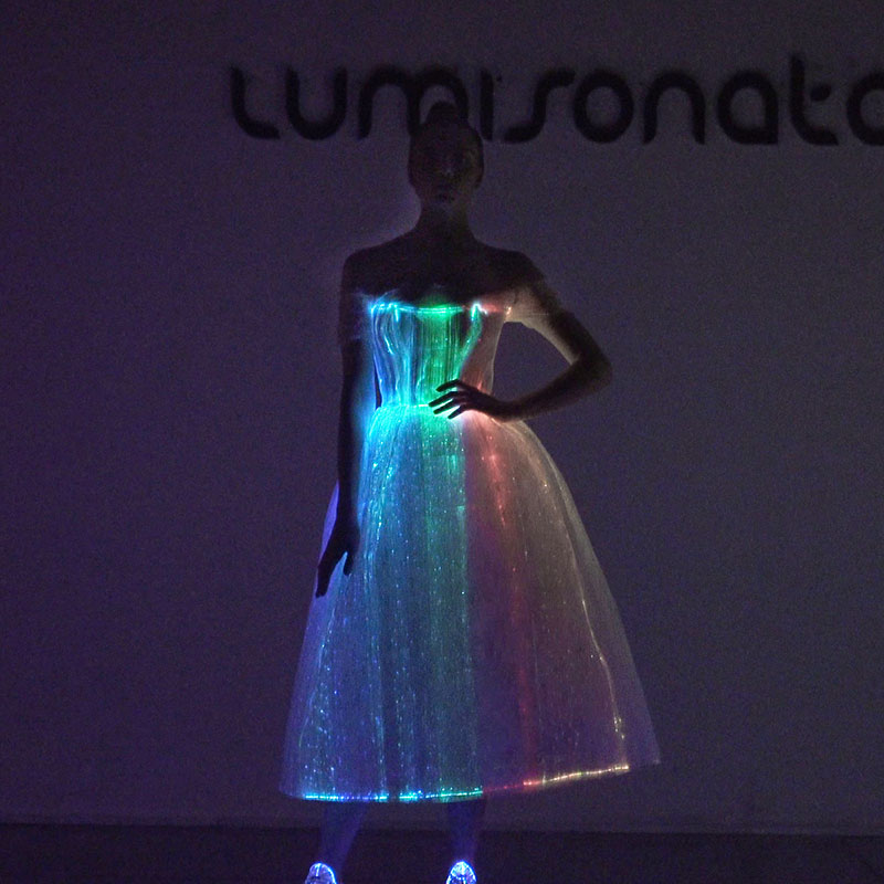 2022 7 Colors Light Up Optical Fiber HandBag Glow Light Woman Lady Shoulder  bag For Party Shopping - LUMISONATA