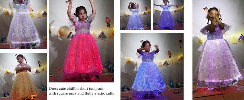 Light up the children's dresses