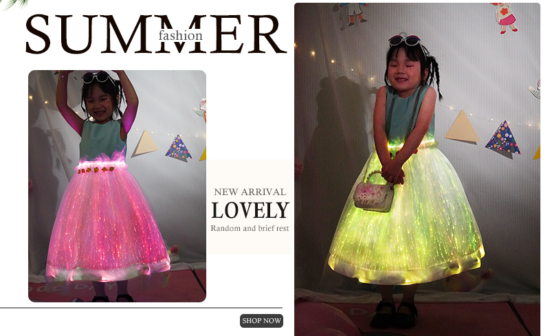 Glow-in-the-dark children's dresses