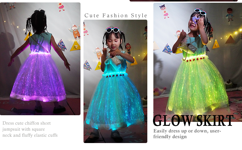 Glow-in-the-dark children's dresses