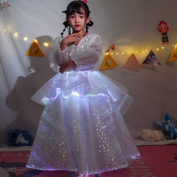 Glowing ruffled princess skirt children's skirt