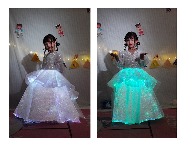 Light up the children's skirts