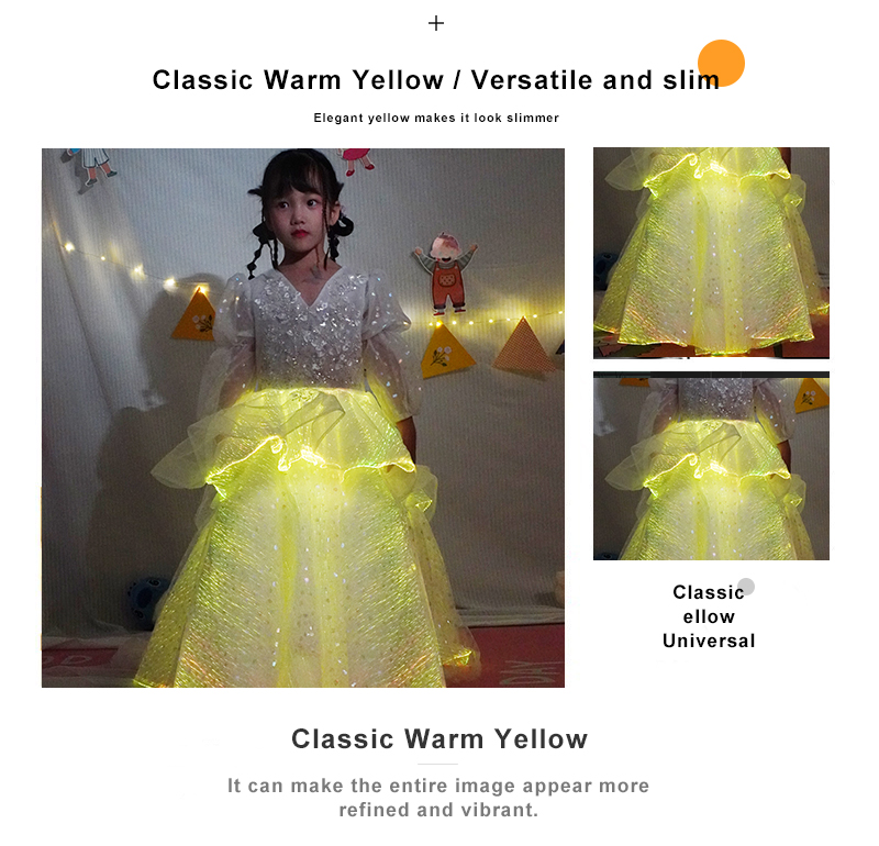 Light up the children's skirts