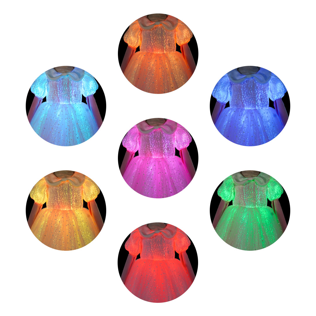 Color-changing LED clothing