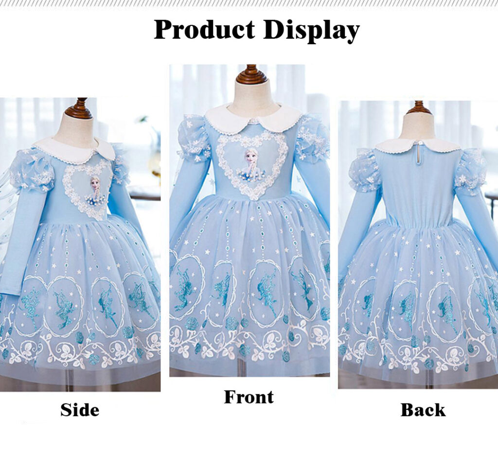 blue princess dress