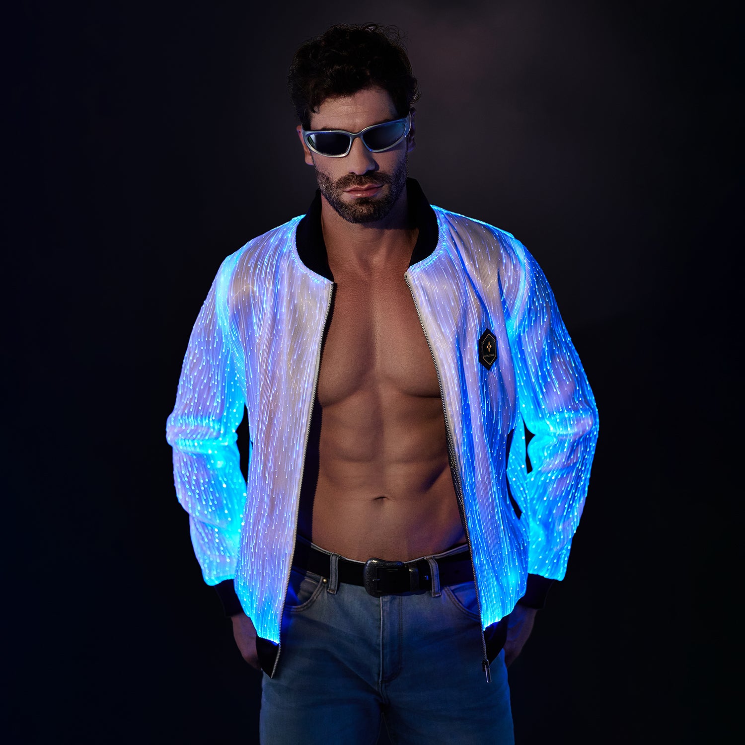 Light Up Men Long Sleeve Jacket