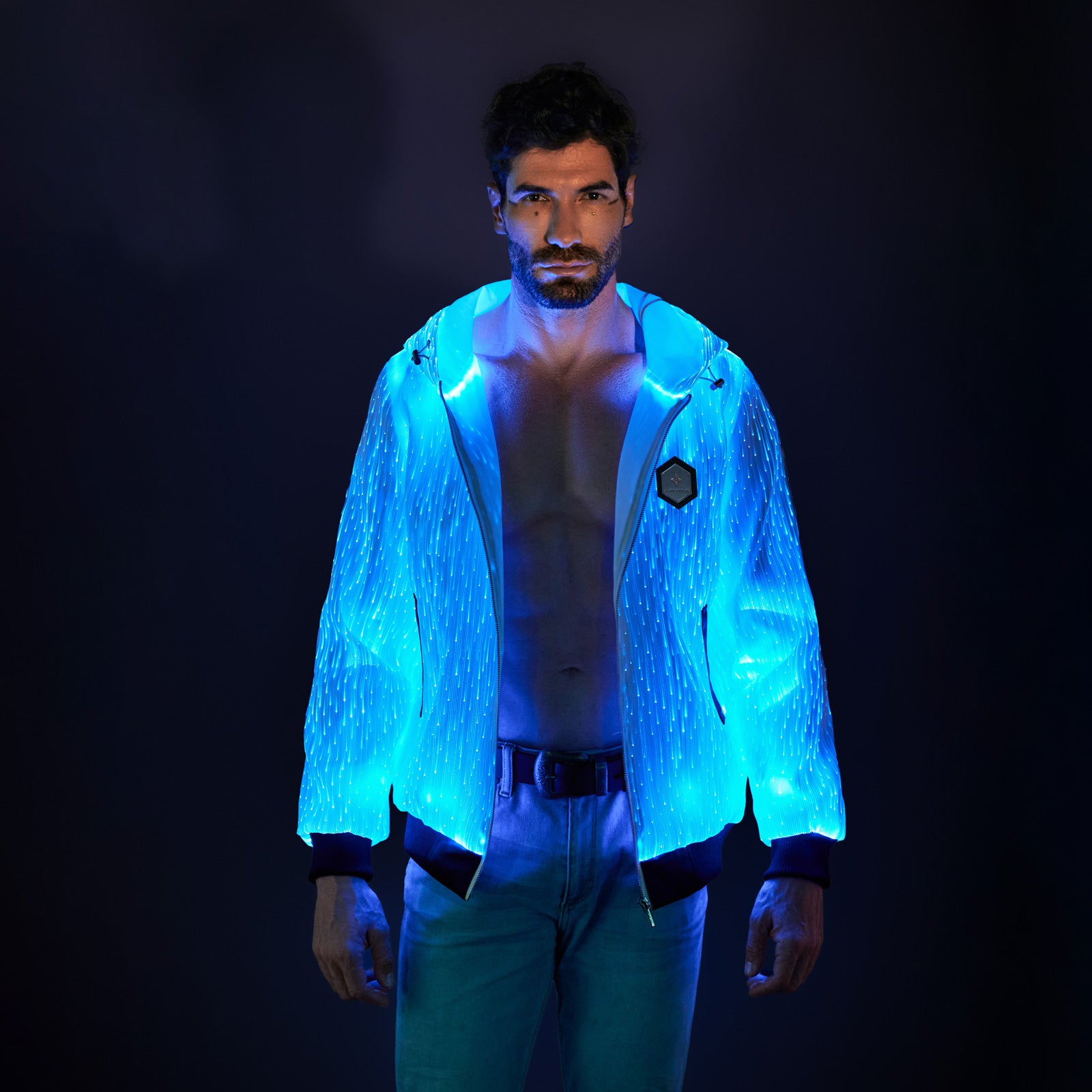 Light Up Punk Long-sleeved Hoodie