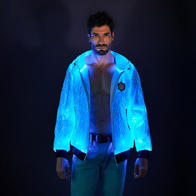 Light Up Punk Long-sleeved Hoodie