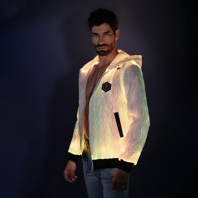 Light Up Punk Long-sleeved Hoodie