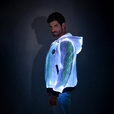 Light Up Punk Long-sleeved Hoodie