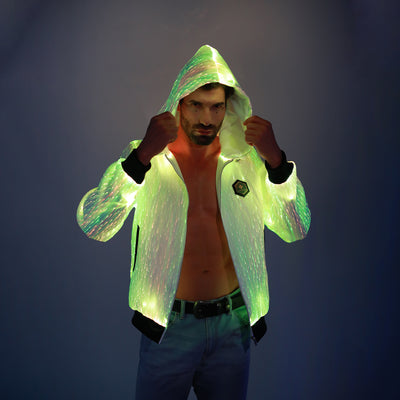 Light Up Punk Long-sleeved Hoodie