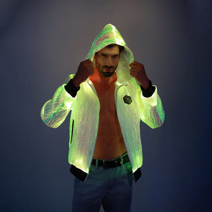 Light Up Punk Long-sleeved Hoodie