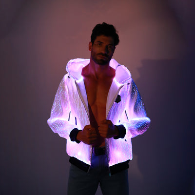 Light Up Punk Long-sleeved Hoodie