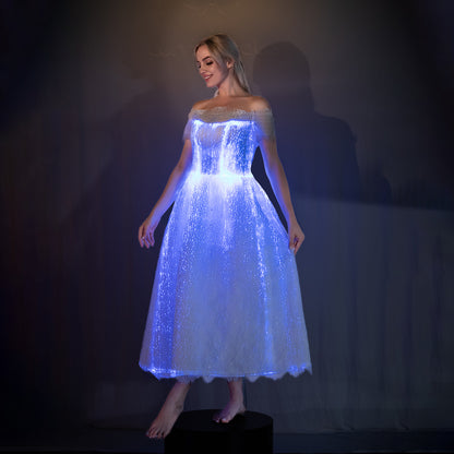 Light Up Lace Long Dress