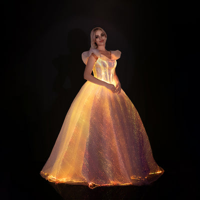 Cinderella Lights Up Princess Wedding Dress