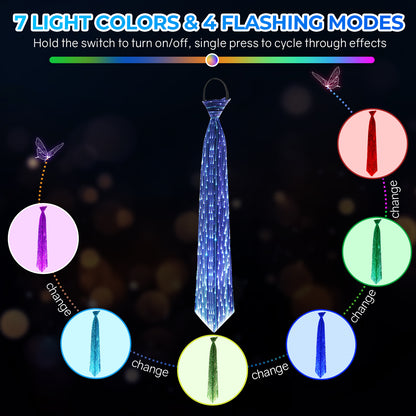 Halloween Christmas Light Up Tie