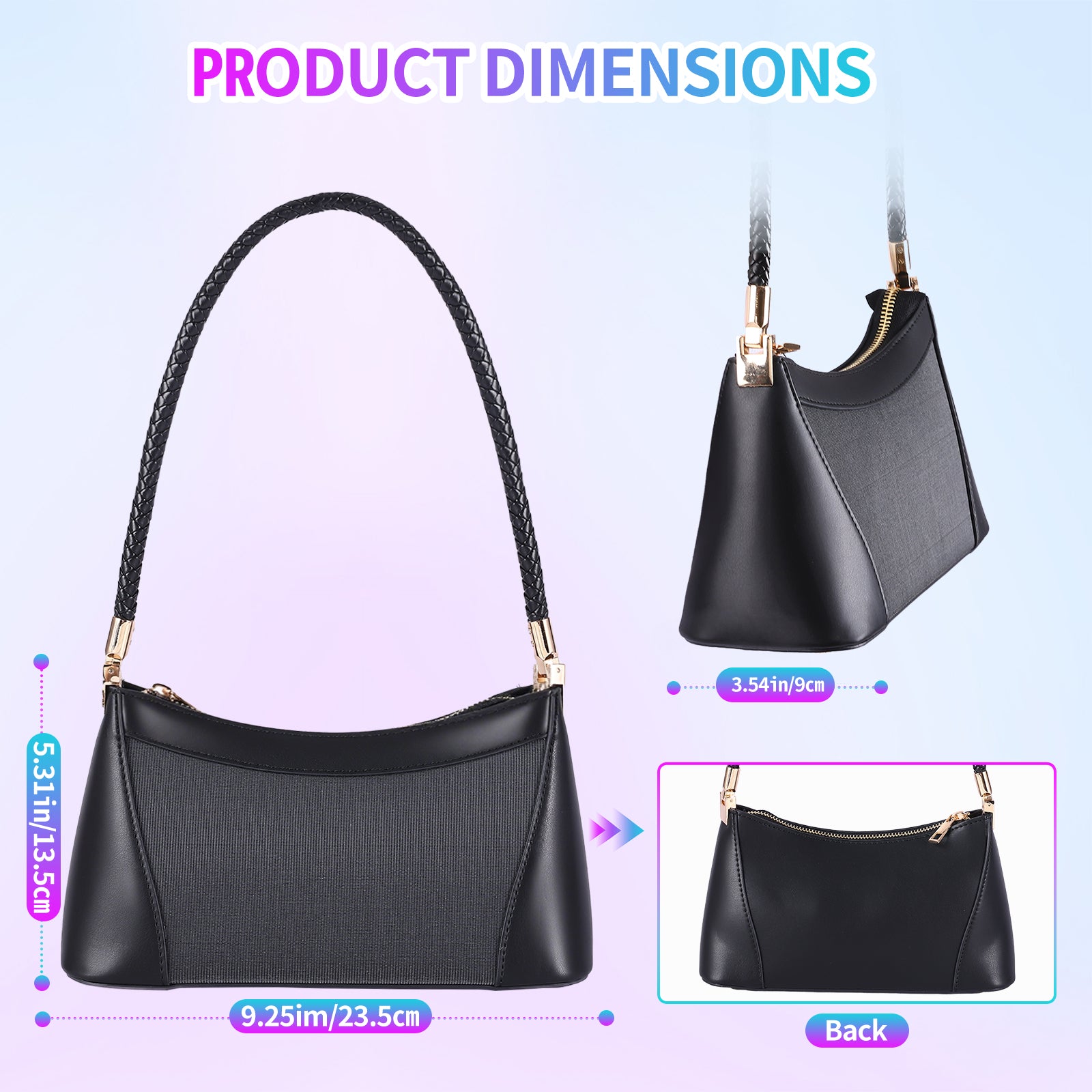 LED Glowing Underarm Bag