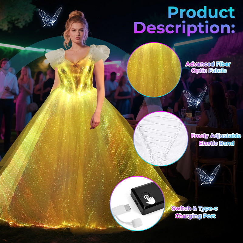 Cinderella Lights Up Princess Wedding Dress