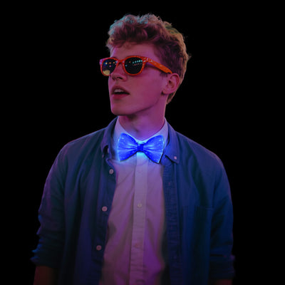 Halloween Christmas Light Up Bow Tie