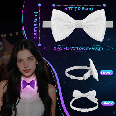 Halloween Christmas Light Up Bow Tie