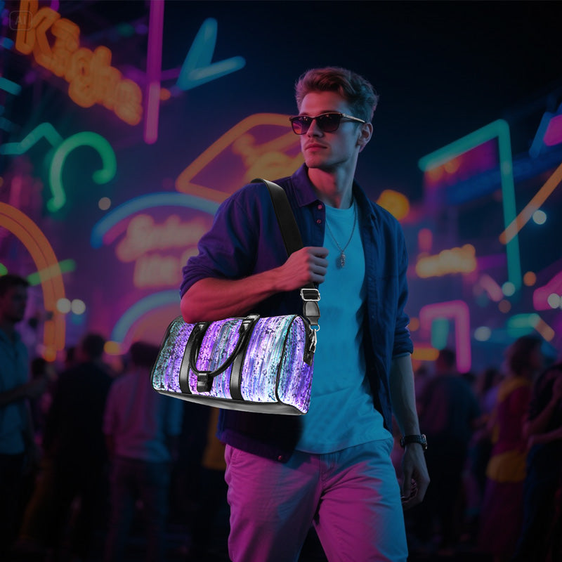 Small Travel Bag Sleek Black Handbag