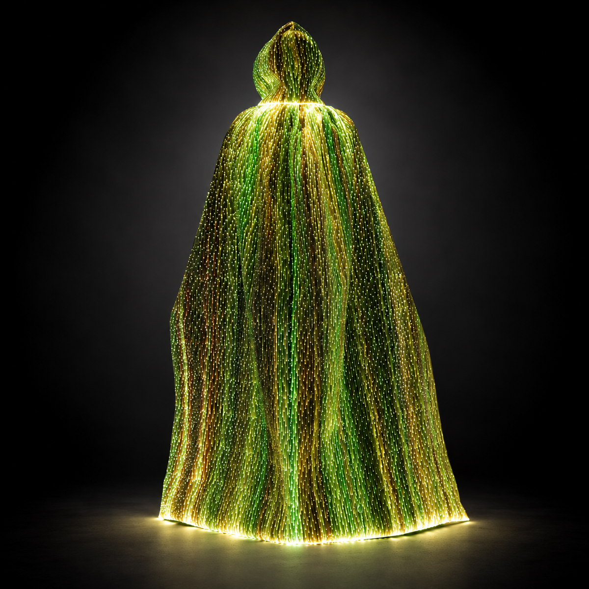 Halloween Light Up Women Hooded Cape