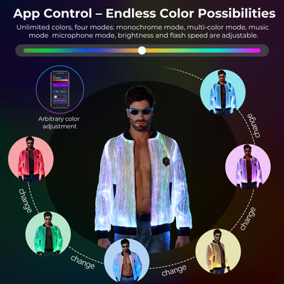 Light Up Men Long Sleeve Jacket