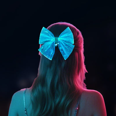 Led Light Up White Women Pearl Hairpin