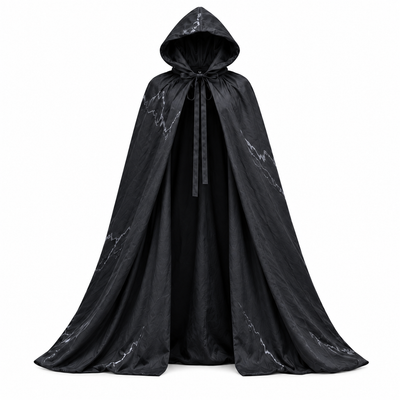 Halloween Light Up Women Hooded Cape