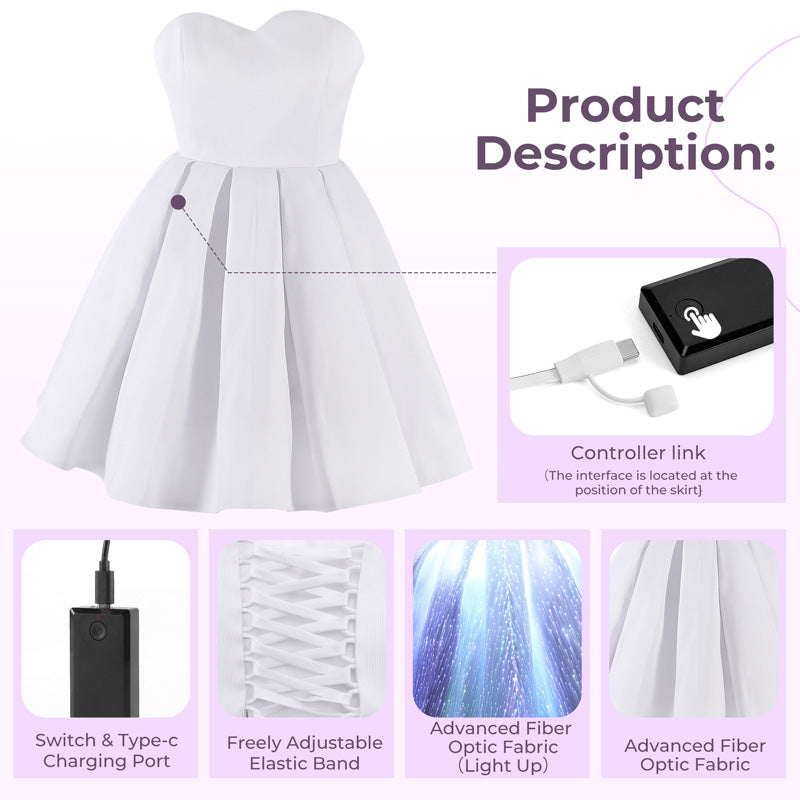 Light Up Pleated Dress