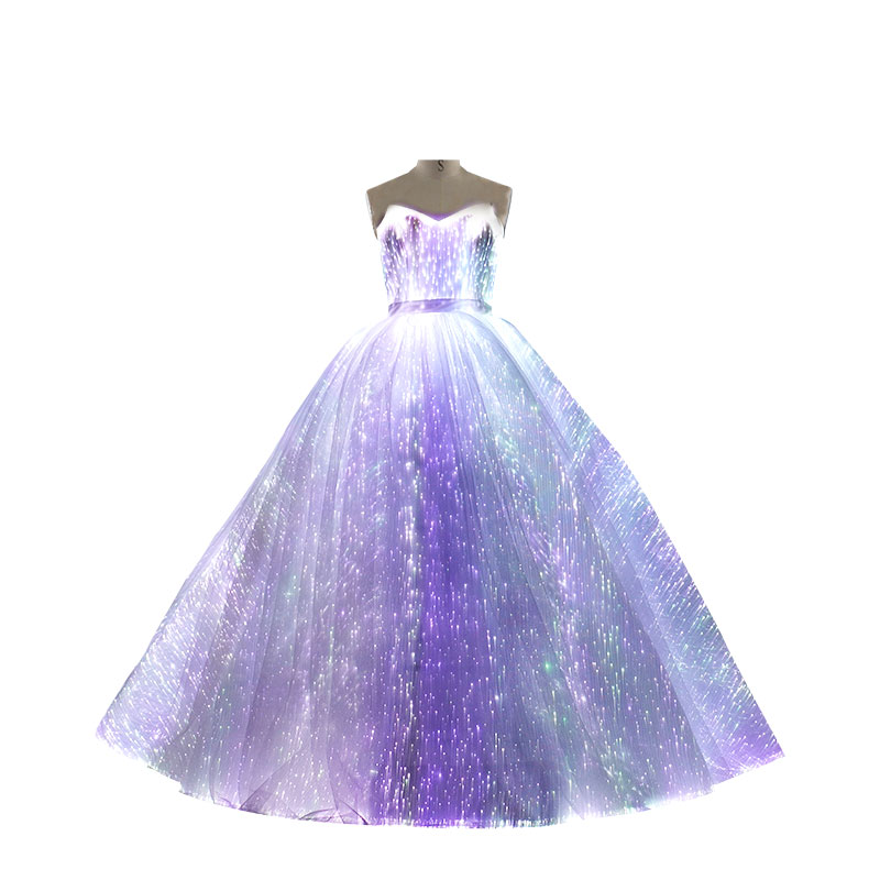 Classic A-Line Style Light Up Wedding Dress - LUMISONATA.SHOP