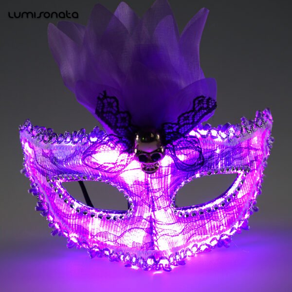 light up raven mask