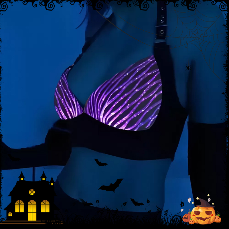 Punk Rave Clothing, Light Up Steampunk One Shoulder Light Up Long Sleeve - Lumisonata