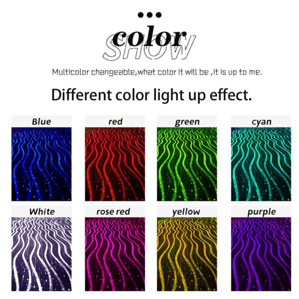 LED light up puffer jacket shiny