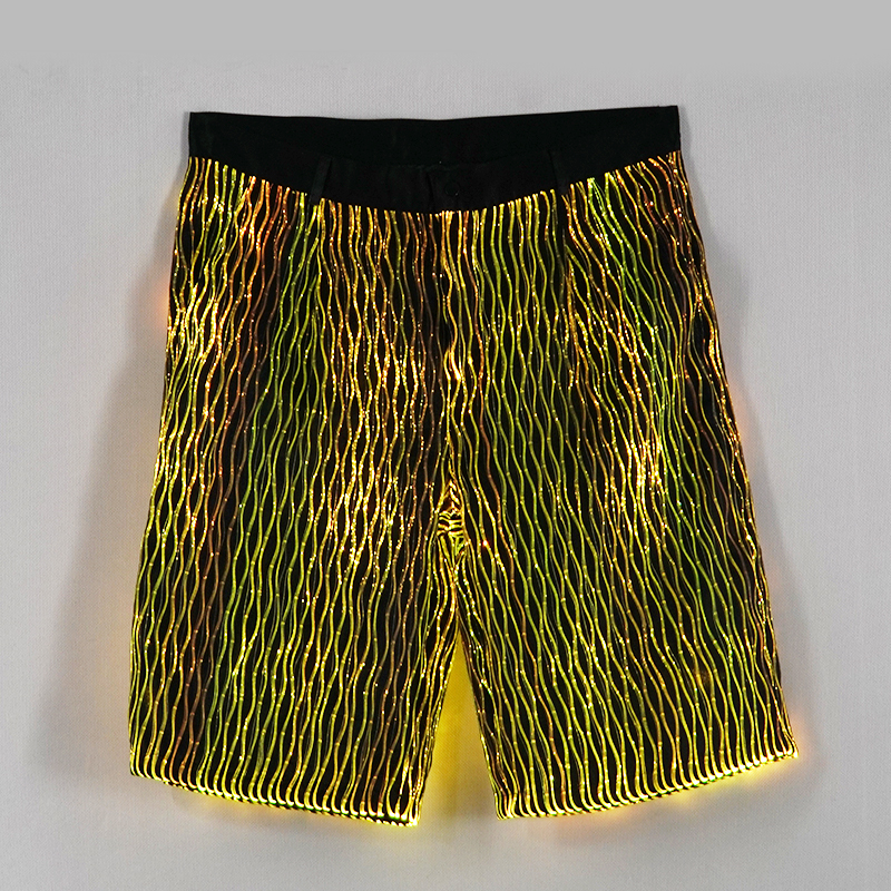 Glowing black sports Skate Shorts