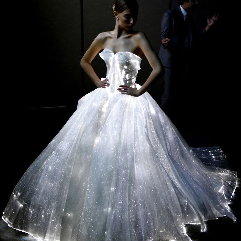 glow in the dark wedding dress