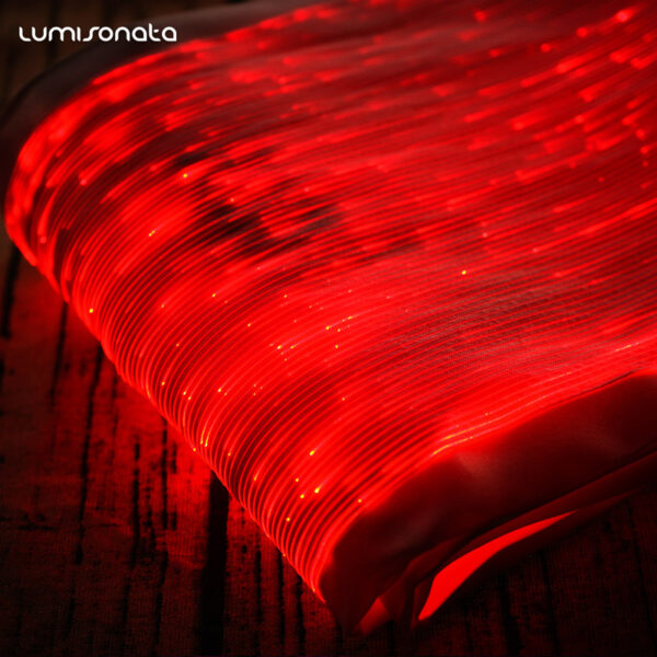 Red-fiber-optic-fabric