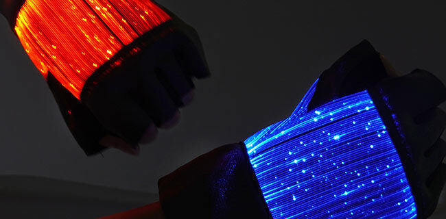 LED light up gloves