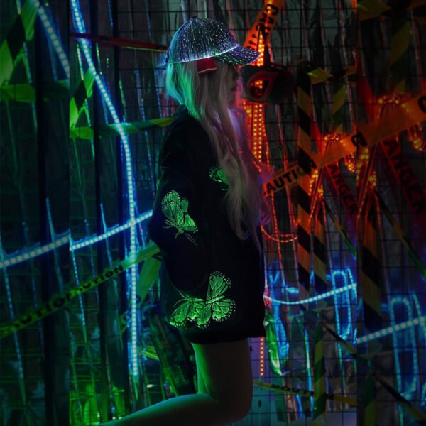 Led Light Up Rave Jacket Fashion Men's Butterfly Jacket Full Zip Luminous Butterfly Women's Jacket - Lumsonata - Image 10