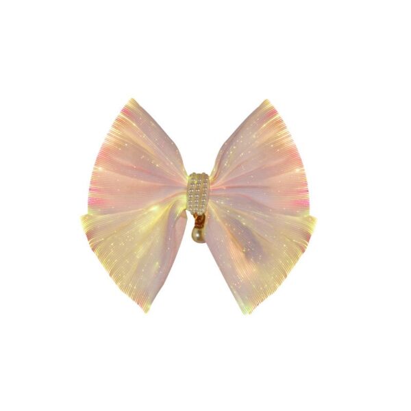 Pearl Hair Clip, Light Up Butterfly Hair Clip: Stylish and Unique Hair Accessory - Lumisonata - Image 2