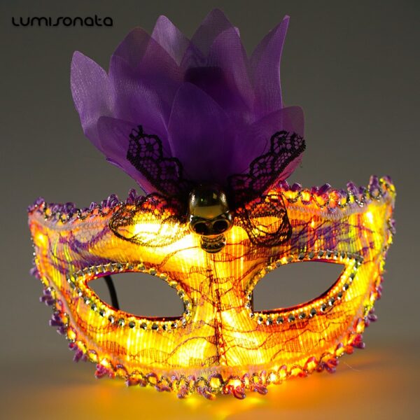 Led Halloween Mask, Light Up the Night With Our Rave Mask - Lumisonata - Image 5